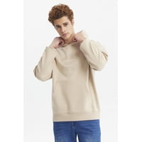 Fashionspark - Polerón Hombre Hoodie Print Central Beige Oscuro