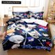 thumbnail image 1 of Fashion Anime Bed Sheet Bluelock Bedding Set Twin Full Size Bed Set Adult Kid Bedroom Duvetcover Sets Bed Sheets, 1 of 5
