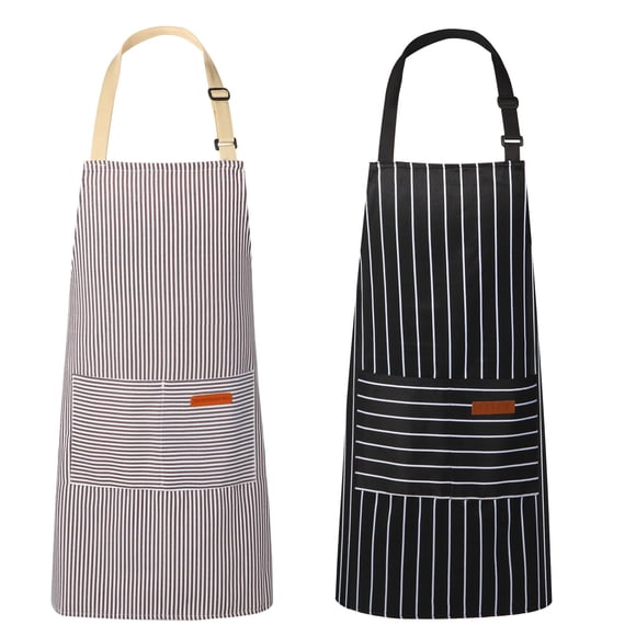 Delantal de cocina VALOME con diseño de doble bolsillo para hombres y mujeres