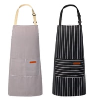Delantal De Cocina Valome Con Diseño De Doble Bolsillo Para Hombres Y Mujeres