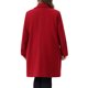 thumbnail image 3 of Abrigos para Mujer de Talla Grande Agnes Orinda, Manga Larga, Solapa con Botón Único, Abrigo de Otoño e Invierno 3X Rojo Vino, 3 of 6