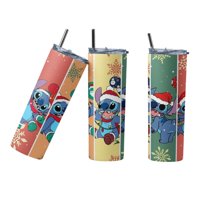 Sm - Termo Botella Agua Terminca Acero Inoxidable Stitch Verde