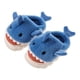 thumbnail image 1 of Pantuflas Niños De Felpa, Diseño De Tuburón, Anime, Kawaii Color Azul Talla 32-33, 1 of 3
