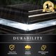 thumbnail image 5 of Classy Caps Tapa Solar Imperial 4x4 - Compatible con postes de terraza y cerca de 3.5"x3.5" y 4"x4" - Aluminio fundido negro - Modos de luz cálida y fría, 5 of 9