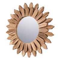 Magideal - Espejo Para Colgar En La Pared, Espejo De Tocador, Decoración Artística Innovadora De Madera, Espejo Cosmético, Espejo De Maquillaje Para Decoración D 43Cm