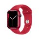 thumbnail image 1 of Reacondicionado Funda de aluminio Smartwatch Apple Watch Series 7 GPS de 45 mm, color rojo, 1 of 7