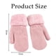 thumbnail image 3 of Guantes de invierno para mujer, guantes de punto con forro polar cálido, guantes de punto de lana doble, 3 of 6