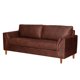 thumbnail image 2 of Sofa Cuero Milan 3 Cuerpos Café Moro, 2 of 4
