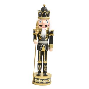 Magideal - Figuras De Cascanueces Hechas A Mano, Estatuilla Tradicional Para El Hogar De Sala De Estar , Oro