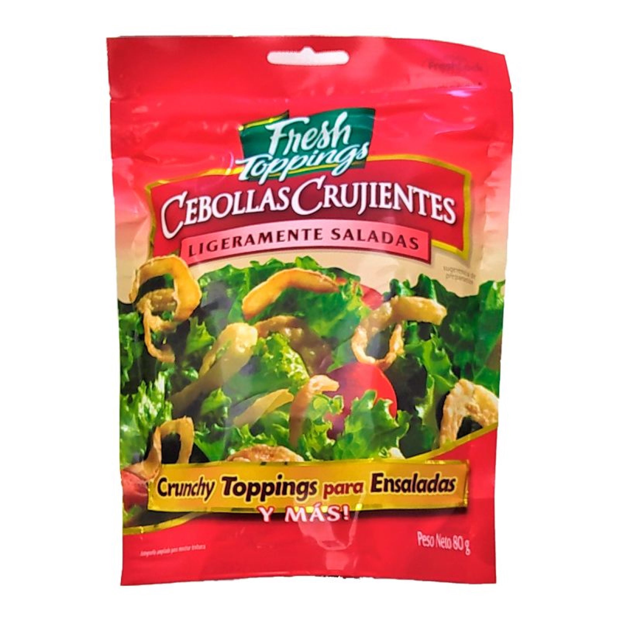 Cebolla Crujientes Ligeramente Saladas Bolsa 80 g