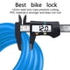 thumbnail image 4 of Candados para bicicletas con cable en espiral, seguro, reiniciable, con combinación y soporte de montaje, 4 of 8