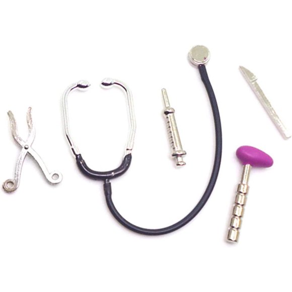 Kit de Casa de Muñecas Jizlan – Set Miniatura de Hospital de 5 Piezas