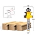 thumbnail image 2 of Fresa para router Yonico 13191q de 1/4 de pulgada, moldura bullnose con reborde, 2 of 2