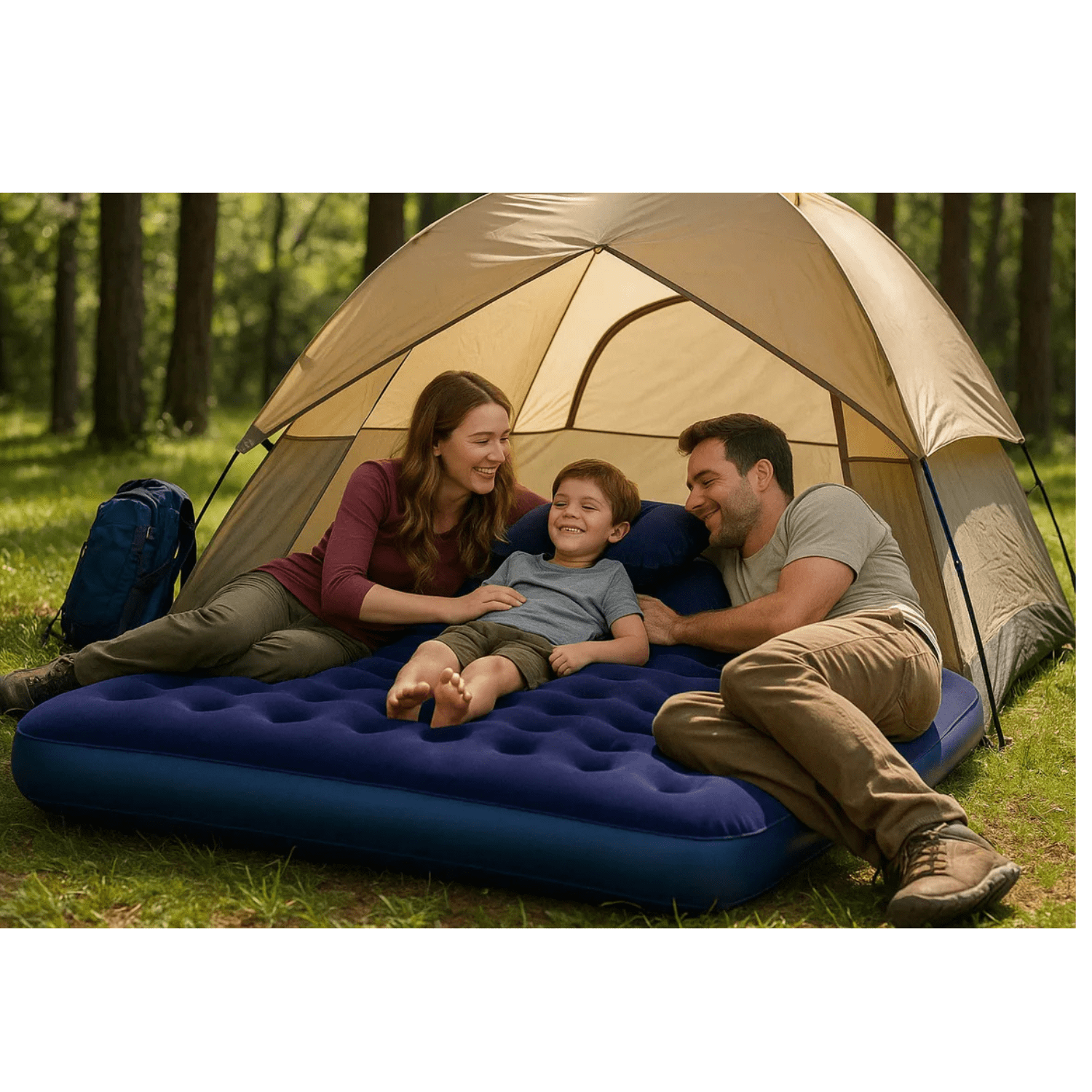 Genérico - Colchón Cama Inflable 2 Plazas 2 Almohadas Inflador Bestway