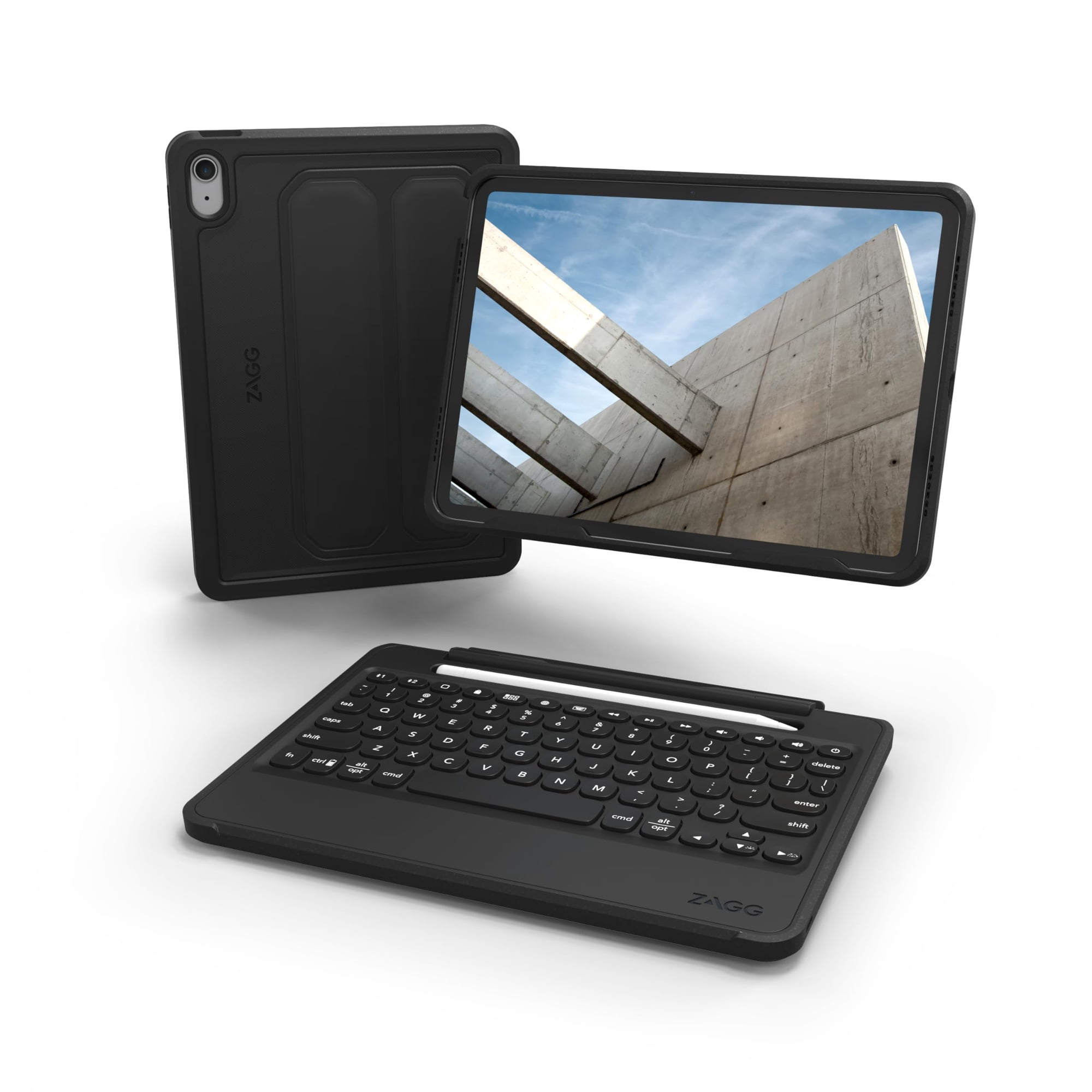 Funda Zagg Rugged Book Para Ipad 10.9 (gen 10) Con Teclado, Color Negro