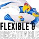 thumbnail image 4 of Guantes de receptor de fútbol Franklin Sports Kansas Jayhawks, 4 of 7