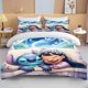 thumbnail image 1 of Duvet Cover Set 3 Piece Stitch Duvet Cover with Zip and 1 or 2 Pillow Cases 50 X 75, | Girls Teen Bedding Sets Kids Gift Bed Sheets, 1 of 5