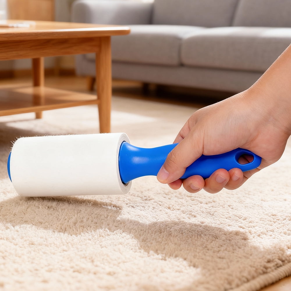 Aileda Rodillo De Pelusa Extra Adhesivo Para Pelo De Mascotas, Ropa （2 Rollos De Cinta Para Rodillo）