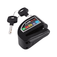 Genérico - Candado Moto Alarma Freno De Disco Y Bicicleta 110Db