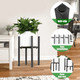 thumbnail image 2 of Set Organizador Pedestal Belug Porta Macetero Desmontable Metal Negro, 2 of 5