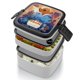 thumbnail image 4 of Somos Osos Fiambrera de Doble Capa, Contenedor de Almuerzo Portátil Apilable, Almacenamiento de Alimentos Hermético a Prueba de Fugas, 1000ml, 4 of 6