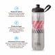 thumbnail image 2 of BOTELLA SPORT INSULATED 700ML TEMPO SILVER/RACING RED, 2 of 5