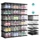 thumbnail image 1 of Cajas para zapatos SONGMICS, plegables y apilables, 18 unidades, talla 13 de EE. UU., 1 of 7