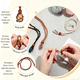 thumbnail image 4 of suxuMhao Cuerda Trenzada a Mano de Piedra Natural para Collar, Cordón para Joyería para Colgantes de Collar, Cuentas de Cuerda de Cera, Bolsa de Red de 20 Inch 30-35mm, Accesorios de Cordón para, 4 of 4