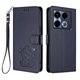 thumbnail image 1 of Funda Volteable con Diseño de Gato para Infinix Note 40 Pro Plus 5G, Azul, 1 of 6
