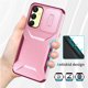 thumbnail image 5 of Funda Resistente para Samsung Galaxy A25 5G con Tapa Deslizante y Protección Militar Rosa, 5 of 6