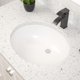 thumbnail image 3 of Lavabo de baño bajo encimera Dcolora ovalado, 46 x 38 cm, cerámica blanca, 3 of 8