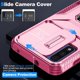 thumbnail image 2 of Funda Armada para Motorola Moto G Pure 2021 con Tapa Deslizante y Soporte Magnético Giratorio Rosa, 2 of 5