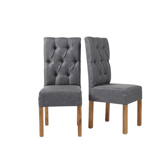 Pack 4 sillas de comedor color gris claro