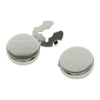 Magideal - 2 Uds. Gemelos Para Hombres Para Camisas Formales, Cubiertas De Para Puños, Cubiertas De Clásicas Para Boda, De , Pta Plata