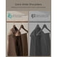 thumbnail image 4 of Set de 10 perchas de madera para traje SONGMICS, color nogal, 4 of 7