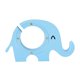 thumbnail image 4 of Animal Elefante Banco De Dinero Moneda Caja De Ahorro En Efectivo Hucha Madera Artesanía Azul, 4 of 5