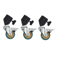 Bothyi - Juego De 3 Ruedas Giratorias Metal De Eficiencia De Trabajo Para Trípodes De Fotografía Tubo De 25 Mm De Diámetro 2 Pulgadas