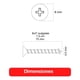 thumbnail image 4 of 5 Cajas Tornillo Volcanita Wisefix P/fina Zincado 8x3 500u, 4 of 6