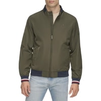Chaqueta Tipo Bomber Tommy Hilfiger, Ligera, De Punto Acanalado