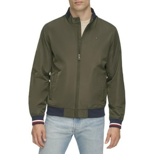 Chaqueta Tipo Bomber Tommy Hilfiger, Ligera, De Punto Acanalado