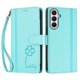 thumbnail image 3 of Funda Cartera Trébol para Samsung Galaxy A05s con Ranuras Tarjetas y Carga Inalámbrica Verde menta, 3 of 6