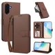 thumbnail image 2 of Funda con Billetera para [Samsung Galaxy A37] con Bolsillo Zipper y Tarjetero Marrón, 2 of 6