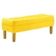 thumbnail image 2 of Banqueta Wood 2c Felpa 01 Amarillo, 2 of 4