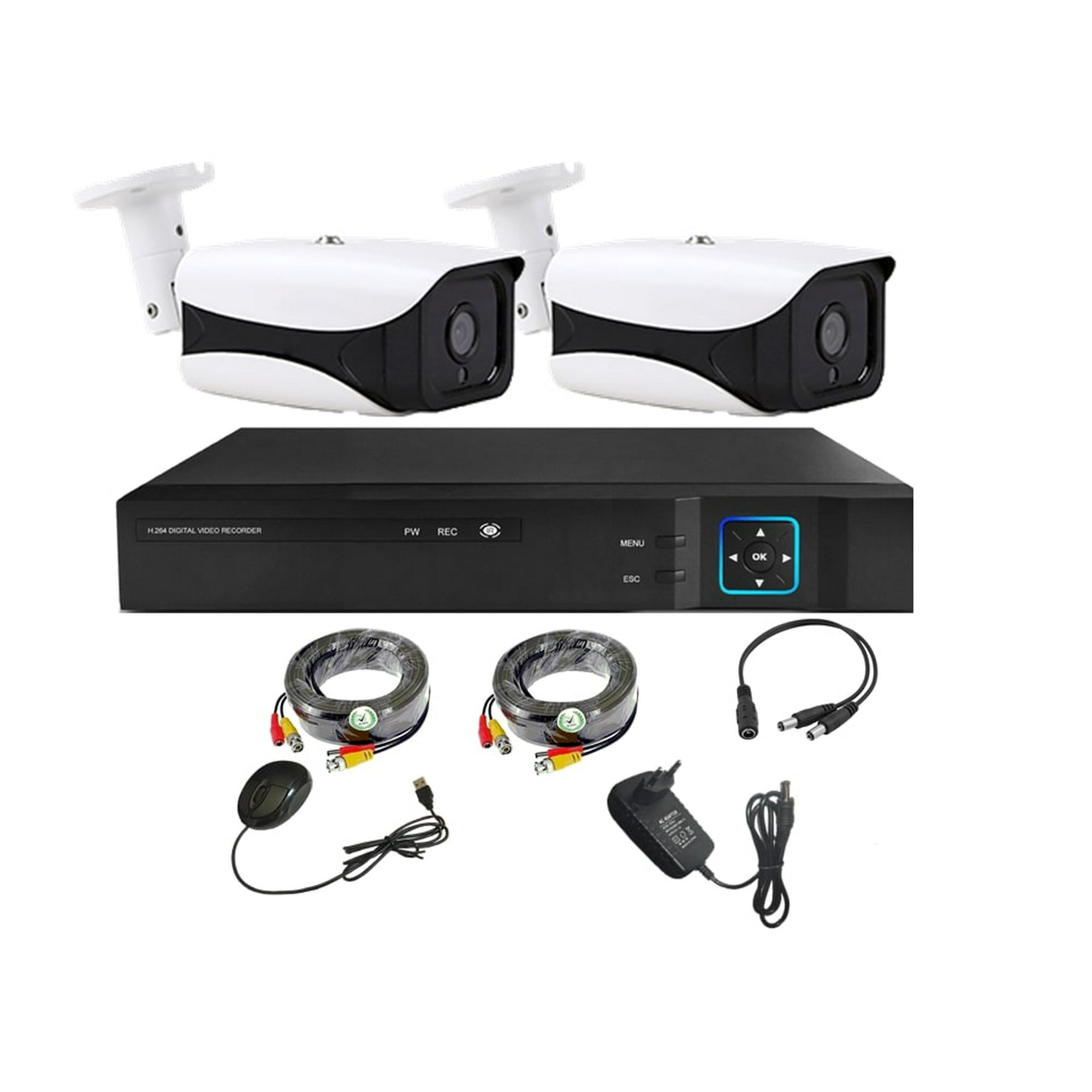 Vipa - Kit 2 Cámaras De Seguridad Exterior Hd 2mp - E23h