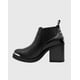 thumbnail image 2 of Botin para mujer elasticado con taco Negro, 2 of 4