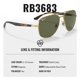 thumbnail image 4 of Gafas de Sol Ray‑Ban RB3683 Cuadradas Doradas Polarizadas, 4 of 7