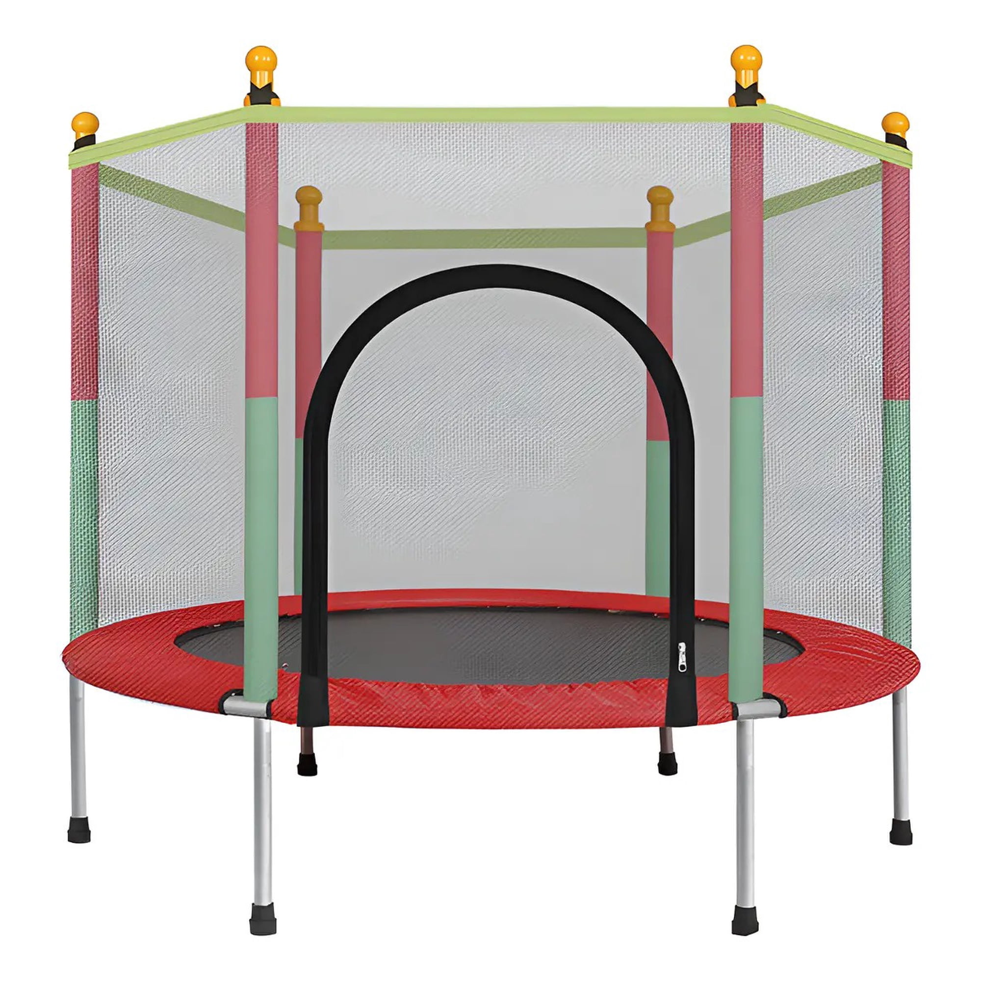 Genérica - Cama Elastica Trampolin Resistente Para Niños 140cm Con Red Seguridad Interior Rxterior Hasta 160kg