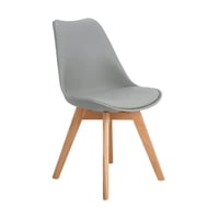 Tododescuento - Pack 4 Sillas Tulip Color Gris, Comedor, Bar, Negocio