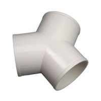 Magideal - Conector De Acoplamiento De Tubería De Pvc Para Instalación De Tuberías De Pvc En T, Fácil Instalación, Reemplaza El Codo De 3 Vías Para Accesorios De Diámetro De La Forma De Y 10 Cm