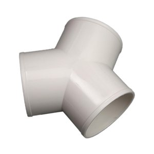 Magideal - Conector De Acoplamiento De Tubería De Pvc Para Instalación De Tuberías De Pvc En T, Fácil Instalación, Reemplaza El Codo De 3 Vías Para Accesorios De Diámetro De La Forma De Y 10 Cm